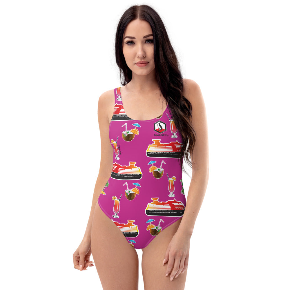 Pink3 Cruise One-Piece Swimsuit