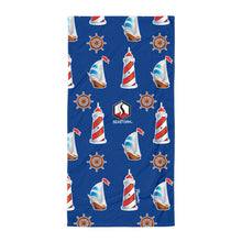 Load image into Gallery viewer, Royal Blue Lighthouse Towel - Seastorm Apparel Summer Collection
