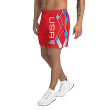Cargar imagen en el visor de la galería, USA Red - Men&#39;s Athletic Long Shorts
