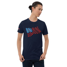 Carregar imagem no visualizador da galeria, USA Flag Short-Sleeve Unisex T-Shirt
