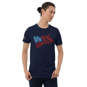 USA Flag Short-Sleeve Unisex T-Shirt