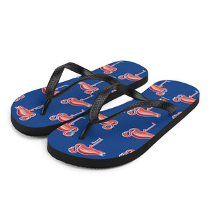 Royal Blue Flamingo Flip-Flops - Seastorm Apparel Summer Collection