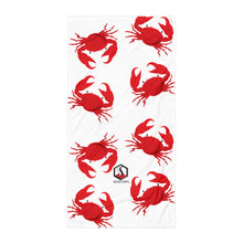 Carregar imagem no visualizador da galeria, White Crab Towel - Seastorm Apparel Summer Collection
