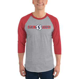 Seastorm Red - 3/4 sleeve raglan shirt
