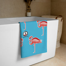Carregar imagem no visualizador da galeria, Blue Flamingo Towel - Seastorm Apparel Summer Collection
