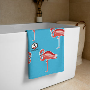 Blue Flamingo Towel - Seastorm Apparel Summer Collection