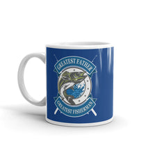 Load image into Gallery viewer, Greatest Father Greatest Fisherman Mug
