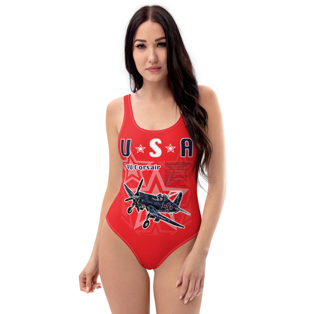 Red Corsair One-Piece Swimsuit - Seastorm Summer Collection
