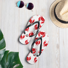 Load image into Gallery viewer, White Crab Flip-Flops - Seastorm Apparel Summer Collection
