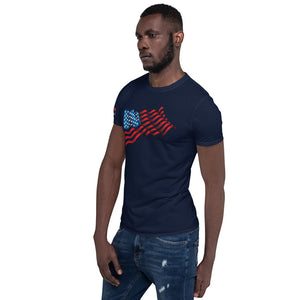 USA Flag Short-Sleeve Unisex T-Shirt