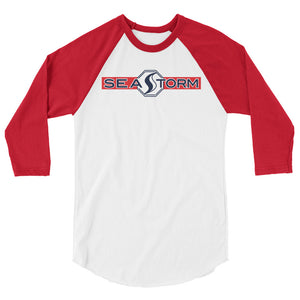 Seastorm Red - 3/4 sleeve raglan shirt