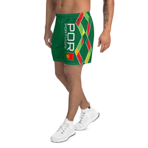 Portugal Green - Men's Athletic Long Shorts