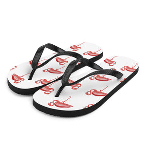White Flamingo Flip-Flops - Seastorm Apparel Summer Collection