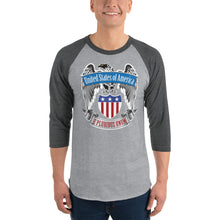 Load image into Gallery viewer, USA 3/4 sleeve raglan shirt
