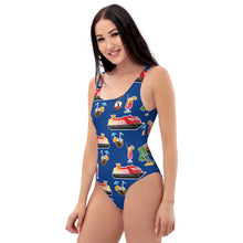 Load image into Gallery viewer, Royal Blue Cruise One-Piece Swimsuit
