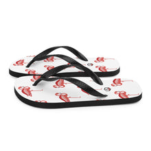 Load image into Gallery viewer, White Flamingo Flip-Flops - Seastorm Apparel Summer Collection
