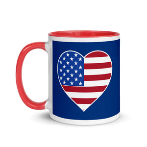 USA Love - Mug with Color Inside