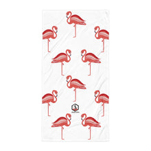Carregar imagem no visualizador da galeria, White Flamingo Towel - Seastorm Apparel Summer Collection
