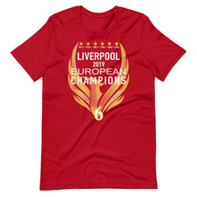 Cargar imagen en el visor de la galería, Liverpool European Champions 2019 - Short-Sleeve Unisex T-Shirt
