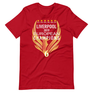 Liverpool European Champions 2019 - Short-Sleeve Unisex T-Shirt