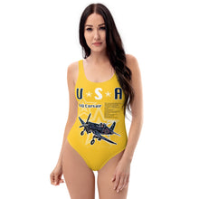 Load image into Gallery viewer, Yellow Corsair One-Piece Swimsuit - Seastorm Summer Collection
