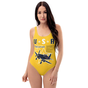 Yellow Corsair One-Piece Swimsuit - Seastorm Summer Collection