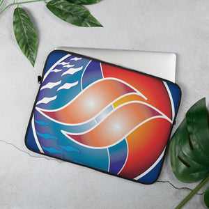 Royal Blue Pacific Sun Laptop Sleeve - Seastorm apparel