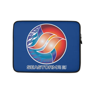 Royal Blue Pacific Sun Laptop Sleeve2 - Seastorm apparel