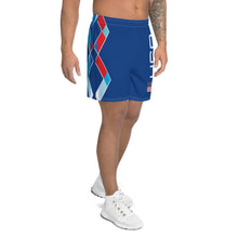 Carregar imagem no visualizador da galeria, USA Royal Blue - Men&#39;s Athletic Long Shorts
