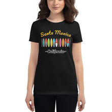 Cargar imagen en el visor de la galería, Santa Monica California Women&#39;s short sleeve t-shirt
