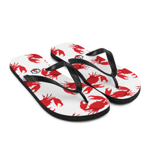 Cargar imagen en el visor de la galería, White Crab Flip-Flops - Seastorm Apparel Summer Collection
