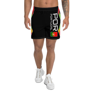 Portugal Black - Men's Athletic Long Shorts