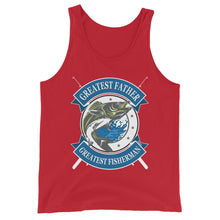Load image into Gallery viewer, Greatest Father Greatest Fisherman - Unisex Tank Top
