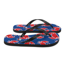 Load image into Gallery viewer, Royal Blue Crab Flip-Flops - Seastorm Apparel Summer Collection
