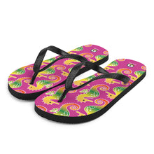 Carregar imagem no visualizador da galeria, Pink Tropical Seahorse Flip-Flops - Seastorm Apparel Summer Collection
