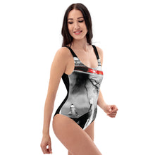 Load image into Gallery viewer, Black SurfHero One-Piece Swimsuit - Seastorm Summer Collection
