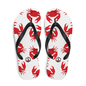White Crab Flip-Flops - Seastorm Apparel Summer Collection