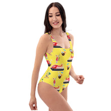 Load image into Gallery viewer, Yellow Cruise One-Piece Swimsuit
