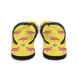 Yellow Flamingo Flip-Flops - Seastorm Apparel Summer Collection