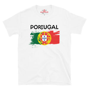 Portugal Splash flag Short-Sleeve Unisex T-Shirt