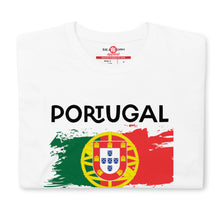 Cargar imagen en el visor de la galería, Portugal Splash flag Short-Sleeve Unisex T-Shirt
