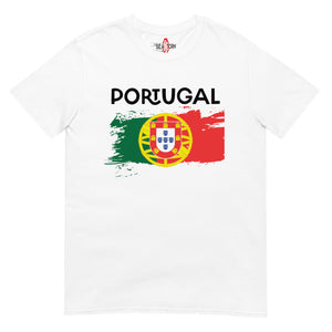 Portugal Splash flag Short-Sleeve Unisex T-Shirt