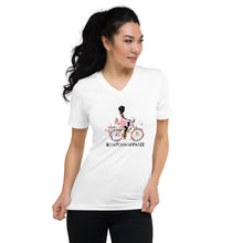 Cargar imagen en el visor de la galería, Fashion Cycle Unisex Short Sleeve V-Neck T-Shirt
