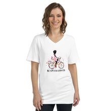 Cargar imagen en el visor de la galería, Fashion Cycle Unisex Short Sleeve V-Neck T-Shirt
