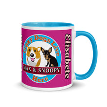 Načíst obrázek do prohlížeče Galerie, Elisabete Crazy Dogs Live Here Mug with Color Inside
