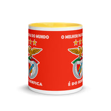 Cargar imagen en el visor de la galería, Benfica Mug with Color Inside O Melhor Pai do mundo e do Benfica
