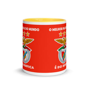 Benfica Mug with Color Inside O Melhor Pai do mundo e do Benfica