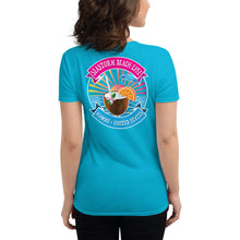 Carregar imagem no visualizador da galeria, Seastorm Beach Life Hawaii USA, Cold Colors - Women&#39;s short sleeve t-shirt
