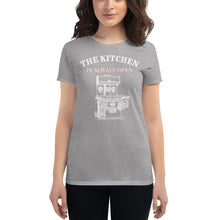 Načíst obrázek do prohlížeče Galerie, The Kitchen Is Always Open - Women&#39;s short sleeve t-shirt
