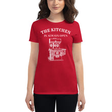 Cargar imagen en el visor de la galería, The Kitchen Is Always Open - Women&#39;s short sleeve t-shirt
